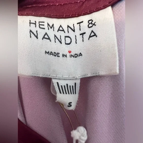 HEMANT AND NANDITA One Shoulder Long Dress in Red - Picture 6 of 10